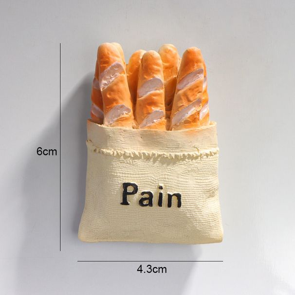 Refrigerator Magnets, Imitation 3D Bread Shaped Resin Magnetic Tiles, Creative And Unique Food-Themed Decorations_maomaolike.com