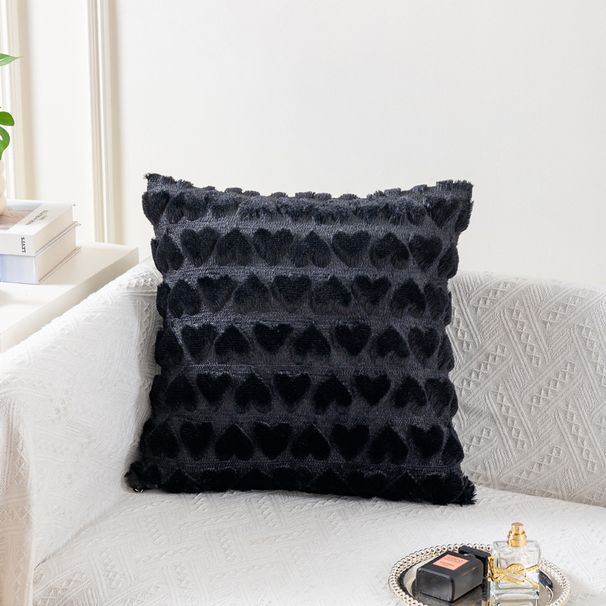 Embroidered Heart Throw Pillow Cover – Soft Polyester Cushion Case For Sofa & Bed (45x45cm/50x50cm/55x55cm, Modern_maomaolike.com