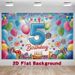 5th Birthday Party Banner - 2D Flat Polyester Garland Balloon Backdrop, Wall Hanging Photo Props, Party Decor_maomaolike.com