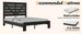 Queen Bed Frame Headboard , Wood Platform Bed Frame , Noise Free,No Box Spring Needed And Easy Assembly Tool,Large Under Bed Storage, Black_maomaolike.com