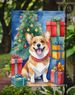 Corgi Christmas Reindeer Garden Flag Mailbox Flag Decorative Yard Flag Banner Outside Patio Artwork Yard Flower Beds, Garden Size, Multicolor_maomaolike.com