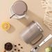 WORTHBUY Double-layer With Spoon&Straw Milk Coffee Mug Portable Insulated Anti Scalding 304 Stainless Steel Water Cup_maomaolike.com