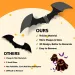 100pcs Bats Halloween Decorations: Halloween Bats Wall Décor Bat Stickers Decals PVC 3D Wall Bat Scary Stickers Halloweens Party Decorations Indoor Outdoor DIY Home Window Door Décor_maomaolike.com