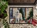Great Pyrenees Cozy Christmas Doormat Front Door Mat Indoor Outdoor Rugs For Entryway, Non Slip Washable Low Pile, 24H X 36W_maomaolike.com