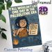 Paleolithic Caveman Painting Poster, Cartoon-style Sarcastic Caveman With Mammoth Hunting Checklist Poster, Humorous Prehistoric-themed Decor Ideal_maomaolike.com