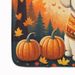 Bichon Frise Fall Memory Foam Kitchen Mat Machine Washable Anti-Fatigue Mat Cushion Comfort Bath Mat Or Kitchen Rug_maomaolike.com