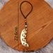 Brass Peanut Good Things Happen Flowers Bloom Wealth Creative Pendant Gold Bean Hand Grip Keychain Accessory_maomaolike.com