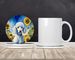 White Poodle In Sunflowers Large Sandstone Coasters Pack Of 4 Absorbent Round Coasters Decor Gifts For Men Or Women, 4 In, Multicolor_maomaolike.com