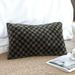 SOGA 2X 30cm Urban Light Luxury Dark Green Checkered Lumbar Throw Pillow_maomaolike.com