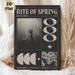 The Rite Of Spring Themed Painting Poster, Vintage Monochrome Collage Style Poster, Artistic Retro Artwork Ideal For Living Room, Studio And Music_maomaolike.com