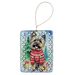 Cairn Terrier Christmas Porcelain Ornament Christmas Tree Hanging Decorations For Home Christmas Holiday, Rectangle, Gift, Multicolor_maomaolike.com