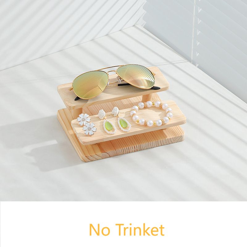 Unisex Solid wood glasses display stand Stepped glasses display props sunglasses bracket Sunglasses rack jewelry display stand_maomaolike.com