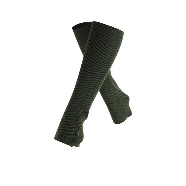 Yoga button socks short knee-length ballet dance socks women's warm leg warmers Treadle socks_maomaolike.com