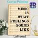 Music Quote Painting Poster, Vintage Sheet Music & Inspirational Text Poster, Artistic Wall Decor Ideal For Music Room, Home Studio_maomaolike.com