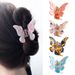 Unisex Super fairy magic butterfly grab acetic acid plate hair grab sweet temperament back head hair clip disc hair shark clip_maomaolike.com