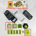 14-in-1 Multi-Functional Vegetable Chopper Set – Stainless Steel Slicer With 3 Blades, Container & Non-Slip Base For_maomaolike.com