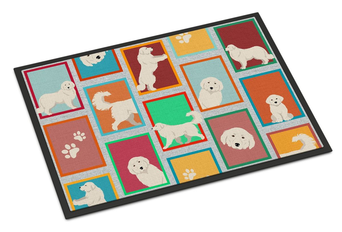 Lots Of Great Pyrenees Doormat Front Door Mat Indoor Outdoor Rugs For Entryway, Non Slip Washable Low Pile, 24H X 36W_maomaolike.com