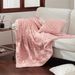 Home Textile Thick Pink Rose Velvet Square Blanket Multifunctional Office Nap Blanket Cover Blanket_maomaolike.com