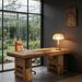 Executive Desk, Large Wooden Office Computer Desk With Heavy Duty Legs_maomaolike.com