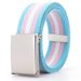 Unisex Military Buckle Canvas Belt Adjustable Colorful Casual Jeans Strap Fashion Waistband For Men Women Teen Students_maomaolike.com