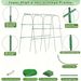120*160cm, Outdoor Garden Arched Plant Climbing Frame With Climbing Vine Net, Cucumber, Pumpkin, Fruit And Vegetable Rack_maomaolike.com