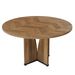 (old Sku: S05790297) Round Dining Table, Farmhouse Kitchen Table For 4 People_maomaolike.com