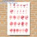 Arabic Alphabet Painting Poster, Soft Pink Floral Decorated Arabic Letter Poster, Clear Letter Display For Arabic Language Learning, Ideal For Study_maomaolike.com