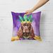 Cocker Spaniel King Of Mardi Gras Throw Pillow Machine Washable, Indoor Outdoor Decorative Pillow For Couch, Bed Or Patio, 18Hx18W_maomaolike.com