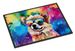 Pomeranian Hippie Dawg Doormat Front Door Mat Indoor Outdoor Rugs For Entryway, Non Slip Washable Low Pile, 24H X 36W_maomaolike.com