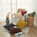 Simple Washed Cotton Solid Color Edge Pillowcase Soft Feel Skin Friendly Home Pillow Cushion Cover_maomaolike.com