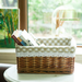Rattan Bamboo Willow Box Chunjia Home Desktop Storage Basket_maomaolike.com