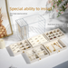 Transparent Acrylic Storage Jewelry Necklace Earring Accessories Dustproof Display Box, Hanging Rack In Stock_maomaolike.com