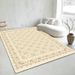 Living Room Rug,Large Rug,Oversized, Gold Leaves Design,Bedroom Rug,Soft And Thick, Machine Washable, Thickened Rug, Bedside Rug,Decorative Indoor Rug_maomaolike.com