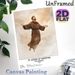 St. Joseph Of Cupertino Painting Poster, Soft Watercolor-style Levitating Saint With Glowing Halo Poster, Inspirational Religious Decor Ideal For_maomaolike.com