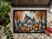 Poodle Spooky Halloween Doormat Front Door Mat Indoor Outdoor Rugs For Entryway, Non Slip Washable Low Pile, 24H X 36W_maomaolike.com