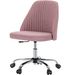Modern Fabric Armless Adjustable Swivel Office Desk Chairs With Wheels_maomaolike.com