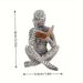1Pc Abstract Letter For Man Reading Figurine - Unique "Reader" Sculpture, Reading Figure Home Decor, Suitable For Bedroom, Desk, Office Display_maomaolike.com