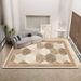 Living Room Rug Large Size Gorgeous Gold Frame Design Bedroom Rug Plush Thickened Machine Washable Thickened Underlay Interior Decorative Rug_maomaolike.com