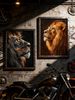 Lion, Lion, Modern Style, Home Décor Painting, Living Room Sofa Backdrop Artwork, Art Exhibition Piece_maomaolike.com