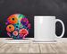 Colorful Dahlias Large Sandstone Coasters Pack Of 4 Absorbent Round Coasters Decor Gifts For Men Or Women, 4 In, Multicolor_maomaolike.com