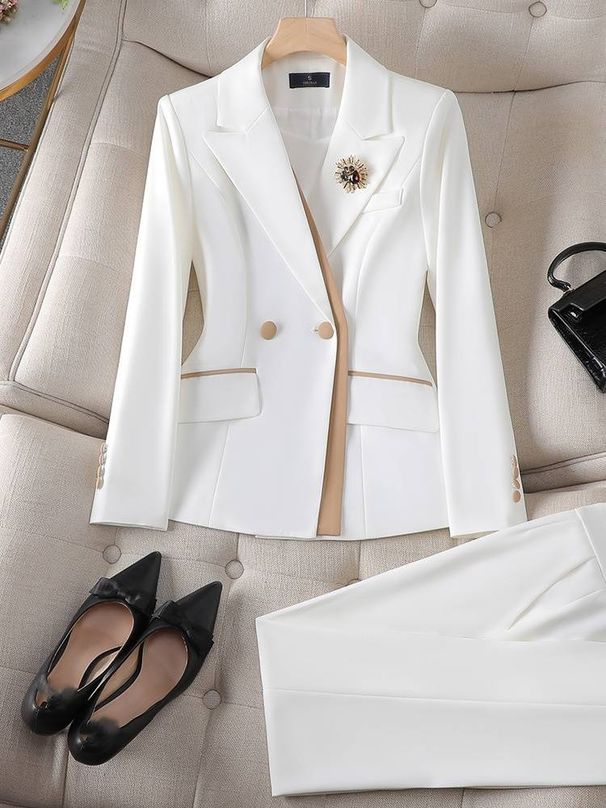 Women's Clothing Pink suit jacket professional temperament_maomaolike.com