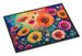 Gerbera Daisies In Color Doormat Front Door Mat Indoor Outdoor Rugs For Entryway, Non Slip Washable Low Pile, 24H X 36W_maomaolike.com