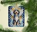 Bernedoodle My Angel Porcelain Ornament Christmas Tree Hanging Decorations For Home Christmas Holiday, Rectangle, Gift, Multicolor_maomaolike.com