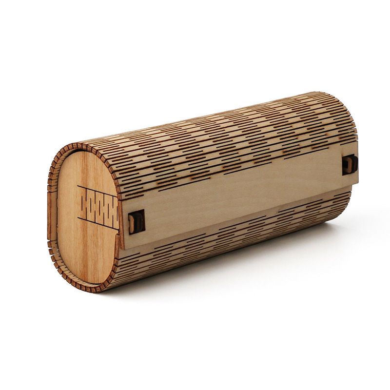 Unisex Leather glasses box Hollow pattern sunglasses storage box_maomaolike.com