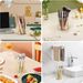 Metal Pen Cup Makeup Brush Holder For Desk, Round Wire Mesh Desktop Organizer For Office School Home Vanity_maomaolike.com