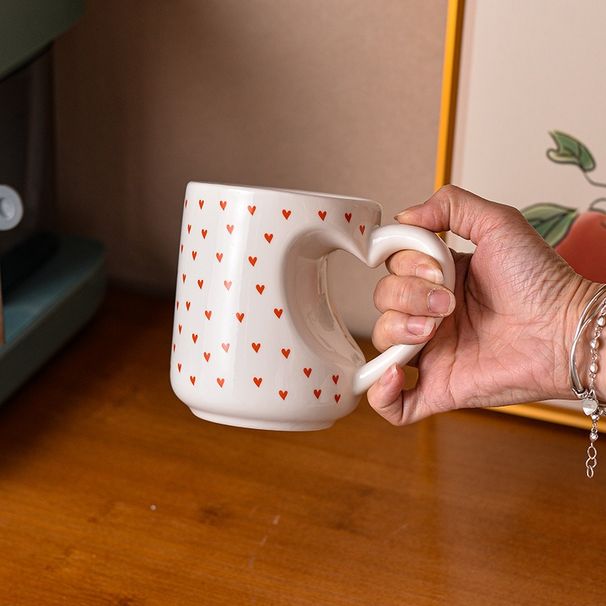 Love Mug Creative Office Ceramic Water Cup Beautiful Coffee Cup Breakfast Cup Couple Cup Design Sense_maomaolike.com