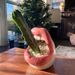 Creative Ceramic Cigarette Ashtrays With Lips Style Fashion Home Decorations Small Flower Plant Pot_maomaolike.com