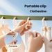 VANFOLA Car & Travel Clothesline With Clips, No Drill Portable Laundry Drying Rope, Outdoor Travel Retractable Clothes Hanging Cord_maomaolike.com