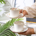 Vintage English Sweet Coffee Cup And Plate Set_maomaolike.com