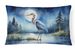 Birds, Birds, Birds Throw Pillow Throw Pillow For Indoor Couch Bed Outdoor Patio Washable, Blue Heron Moonlight 7495,12Hx16W_maomaolike.com